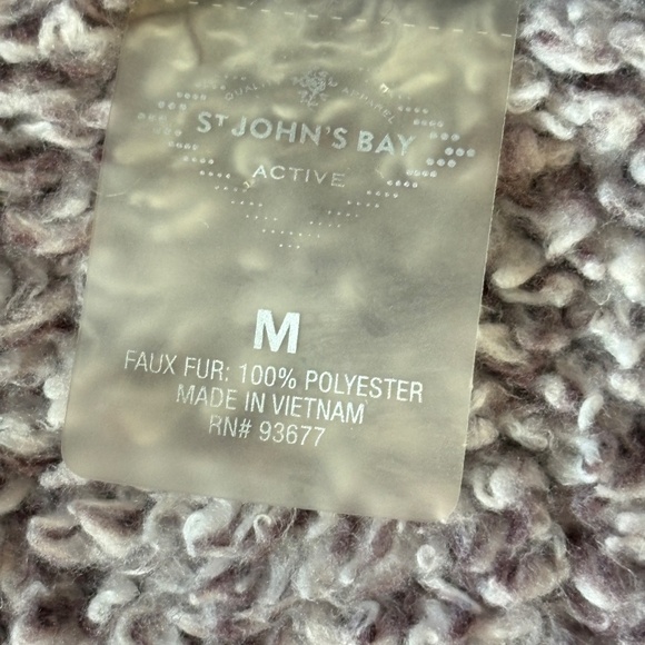 🍂🍁St. John's Bay Faux Fur/Sherpa 1/4 Zip Pullover - Unisex - Picture 9 of 10